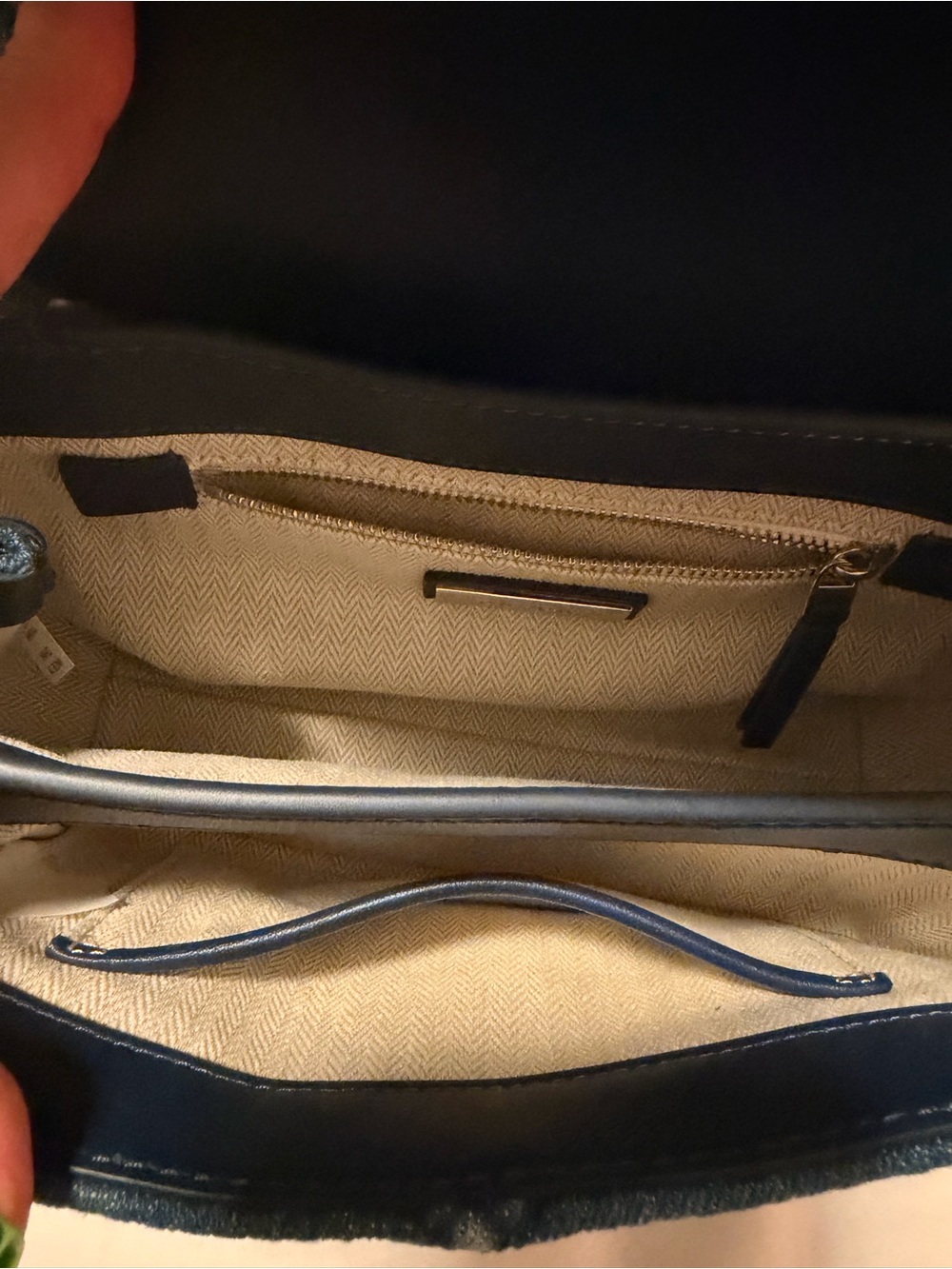 NWOT TORY BURCH SMALL FLEMING SOFT DENIM CONVERTIBLE SHOULDER BAG - Picture 9 of 12